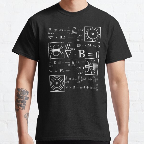 Maxwells Equations T Shirt By Feynman Redbubble 6443