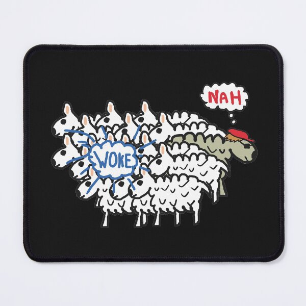Item preview, Funny Anti Woke Sheep designed and sold by Mark-Ewbie.