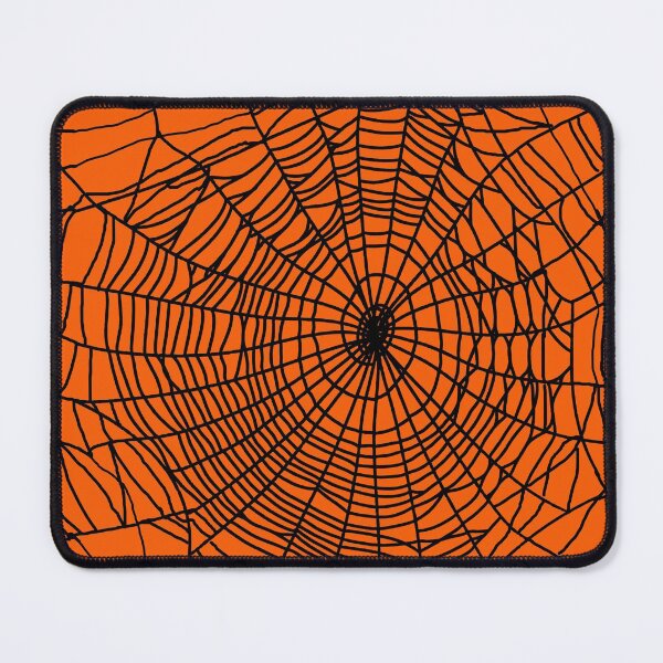 Item preview, Spider web creepy cute design in orange black - Halloween gifts designed and sold by MadandMean.