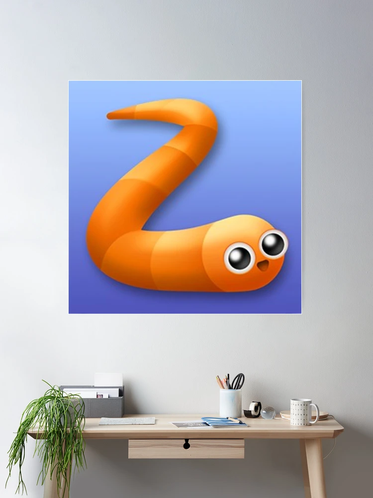 slither io game worm snake Poster for Sale by emcazalet