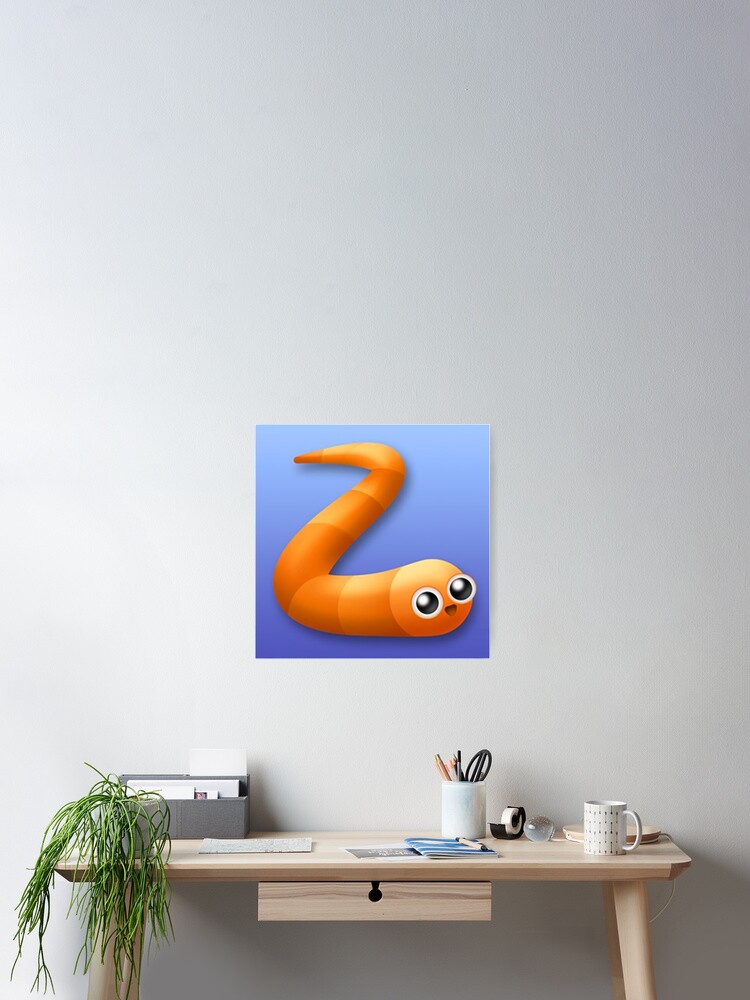 slither io game worm snake Poster for Sale by emcazalet