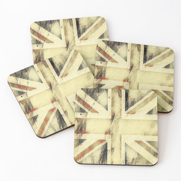 Item preview, Union Jack Flag Vintage Faded Flag Digital Painting designed and sold by ramazis.