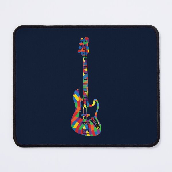 Item preview, J-Style Bass Guitar Colorful Texture designed and sold by nightsworthy.