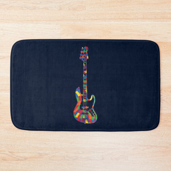 Aperçu de l'œuvre Texture colorée de guitare basse de style J créée et vendue par nightsworthy.