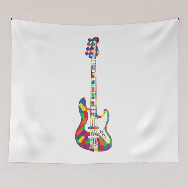 Item preview, J-Style Bass Guitar Colorful Texture designed and sold by nightsworthy.