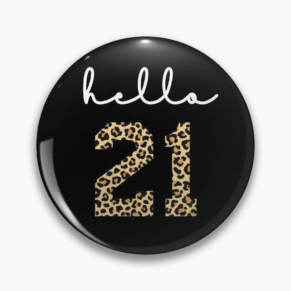 Item preview, Hello 21 | 21st birthday Cheetah Print | 21st birthday gift | Cute 21st birthday Outfit designed and sold by Violet Treasures.