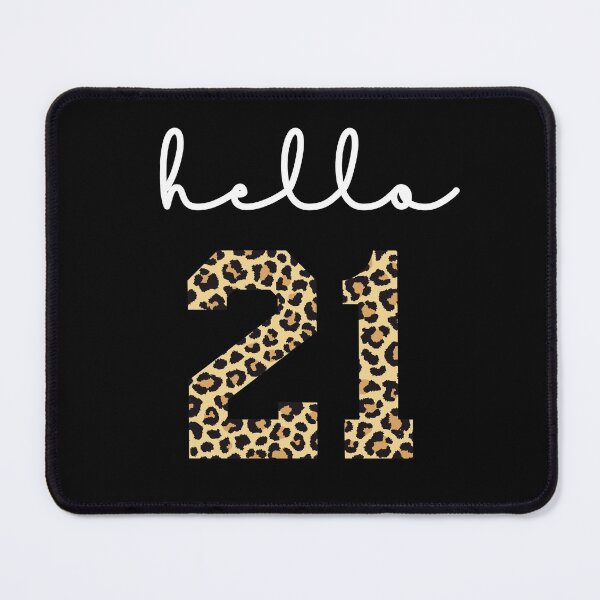 Item preview, Hello 21 | 21st birthday Cheetah Print | 21st birthday gift | Cute 21st birthday Outfit designed and sold by Violet Treasures.