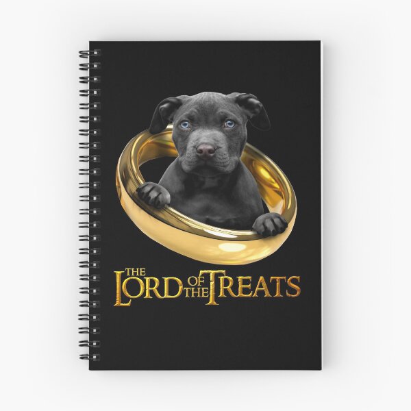 Item preview, Lord of the Treats - Funny black pit bull puppy designed and sold by BrainlabStudios.