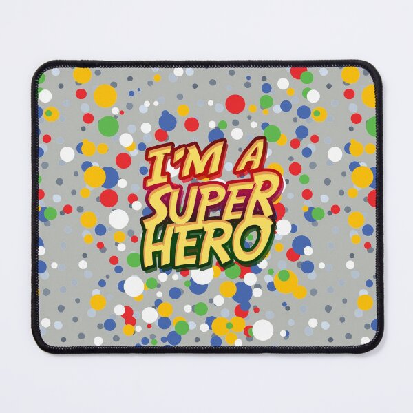 Item preview, Polka dot man, I'm a superhero, light rhino gray color designed and sold by yashik.