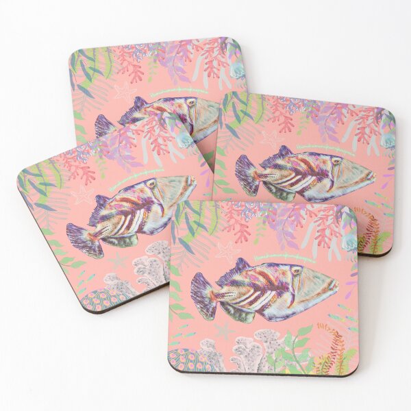 Item preview, Humuhumunukunukuapua'a Salmon Pink Aquarium designed and sold by sunnybunnyhoney.