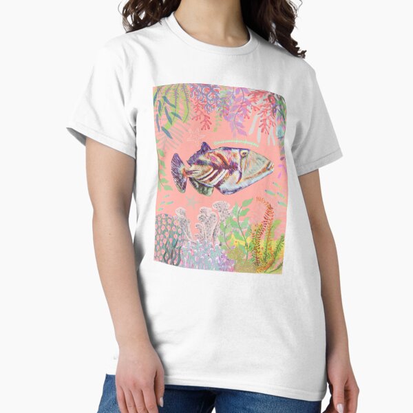 Item preview, Humuhumunukunukuapua'a Salmon Pink Aquarium designed and sold by sunnybunnyhoney.