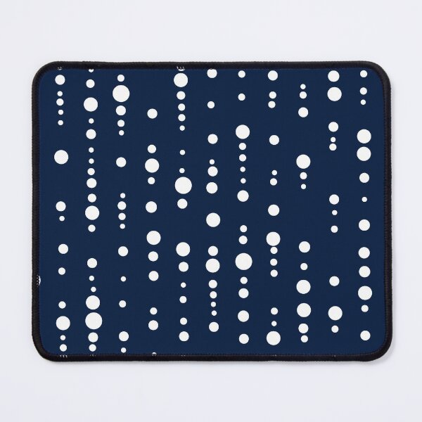 Item preview, Dot pattern polka dot pattern matrix white dark blue designed and sold by MadandMean.