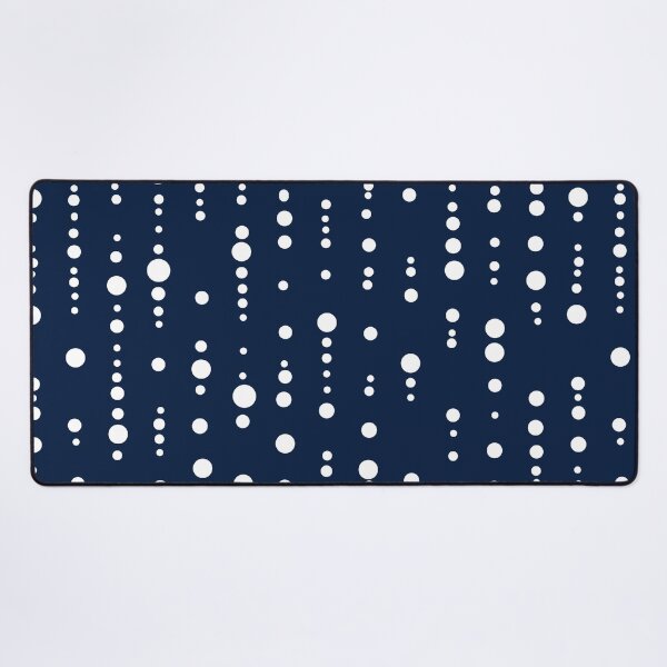 Item preview, Dot pattern polka dot pattern matrix white dark blue designed and sold by MadandMean.