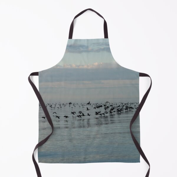 Item preview, Bird Ribbons in Black and Blue - Cormorant Flocks and Ripple Patterns designed and sold by Georgia Mizuleva.