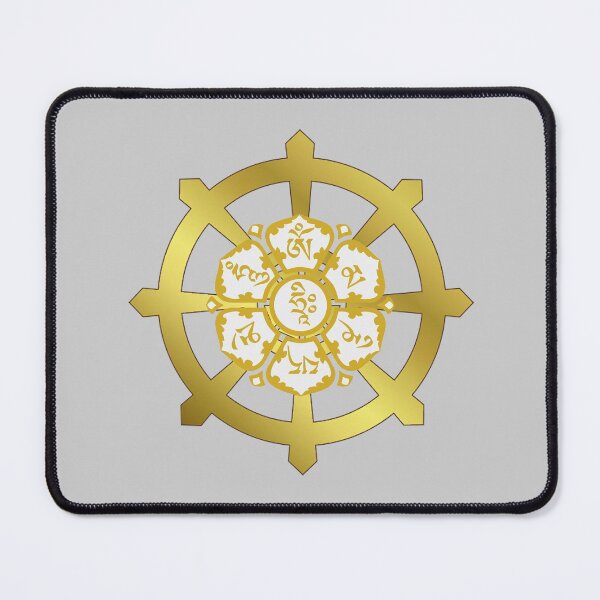 Item preview, Om Mani Padme Hum Dharma Wheel designed and sold by Bluepress.