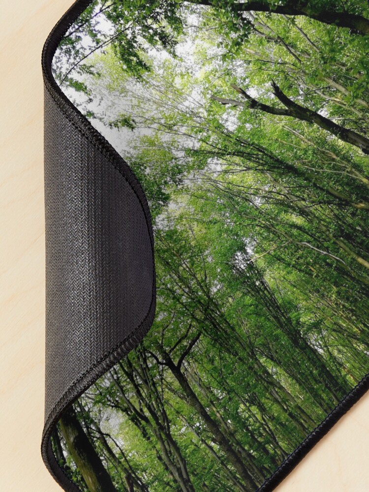 Alternate view of Natural landscape of green forest, dense, sunlight at sunset, wonderful color games, relaxation, zen, karma concept Mouse Pad