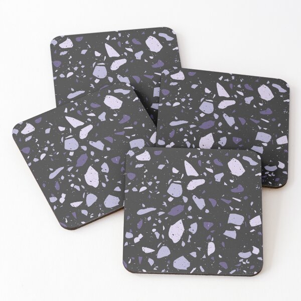 Item preview, Black and Blue Terrazzo Marble designed and sold by thesnowwhyte.