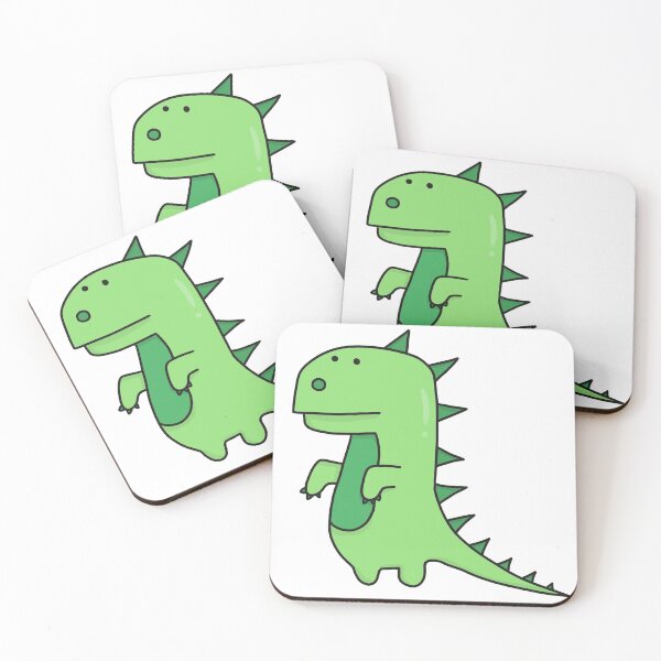 Item preview, cute green t-rex dinosaur design designed and sold by moonbean-art.
