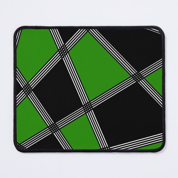 Item preview, Abstract geometric pattern - black and green. designed and sold by K.S ART.