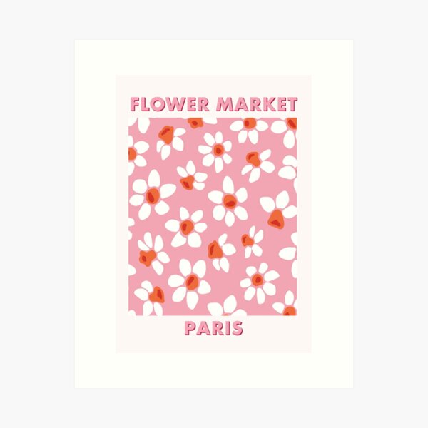 Item preview, Flower Market Print designed and sold by HereAndBull.