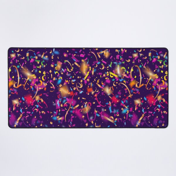 Item preview, New Years Eve Birthday Gift Rainbow Colors Purple Confetti - Party designed and sold by MadandMean.