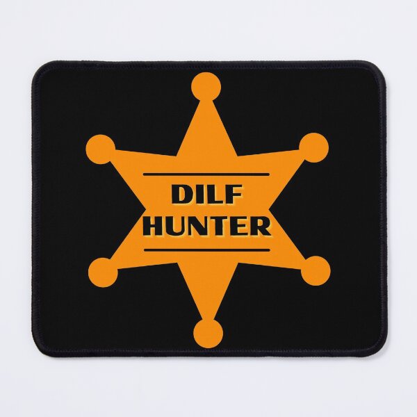 Item preview, DILF Hunter Orange Badge designed and sold by CaitU.