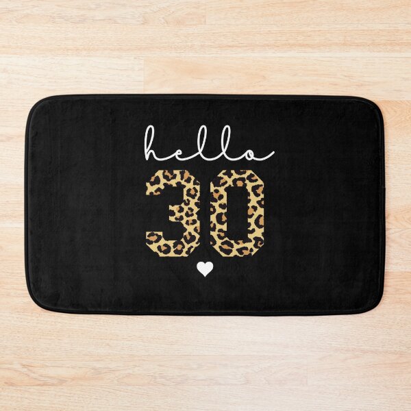 Item preview, Hello 30 | 30th birthday Cheetah Print | 30th birthday gift | Cute 30th birthday gift designed and sold by Violet Treasures.