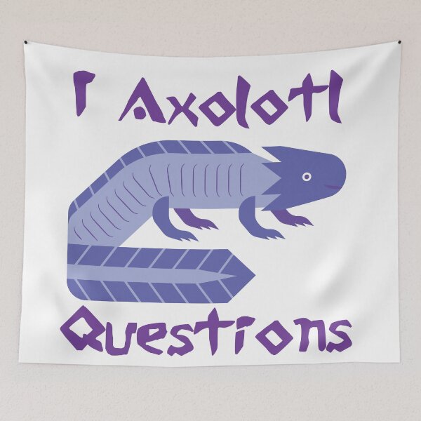 Item preview, I Axolotl Questions funny Monster Hunter pun t-shirts designed and sold by ikutosaufi.