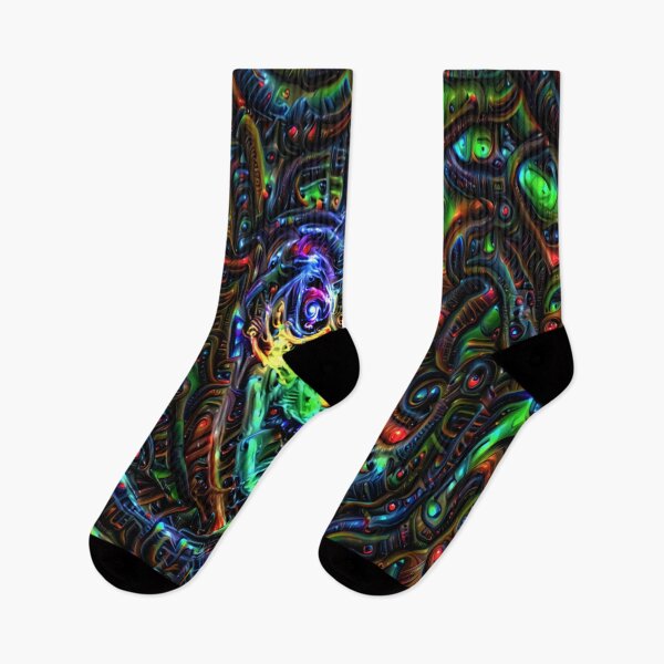 Artikelvorschau, psychedelisches Eulendesign entworfen und verkauft von BelAnnGrey.