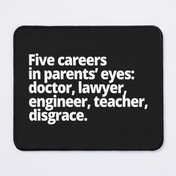 Item preview, 5 careers in parents' eyes designed and sold by WittyChest.