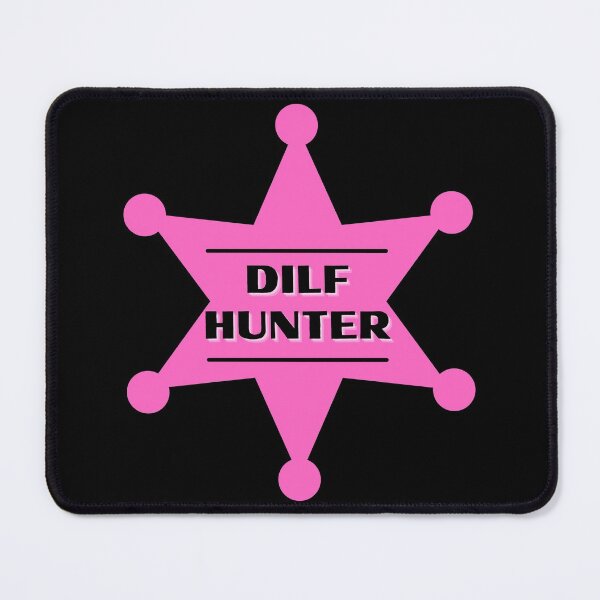 Item preview, DILF Hunter Pink Badge designed and sold by CaitU.