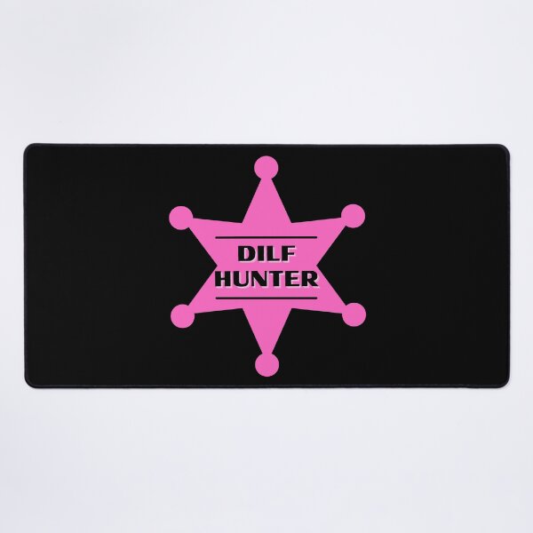 Item preview, DILF Hunter Pink Badge designed and sold by CaitU.