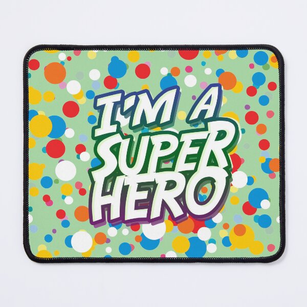 Item preview, Polka dot man, I'm a superhero, pastel tea green color designed and sold by yashik.