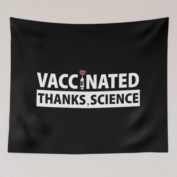 Item preview, white vaccnated thanks, science /corona vaccination ,vaccinated af!, I got vaccinated designed and sold by Queengood.