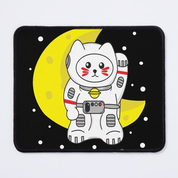 Item preview, Kawaii Maneki Neko Astronaut In The Space designed and sold by YueHeng Creates ⭐⭐⭐⭐⭐.