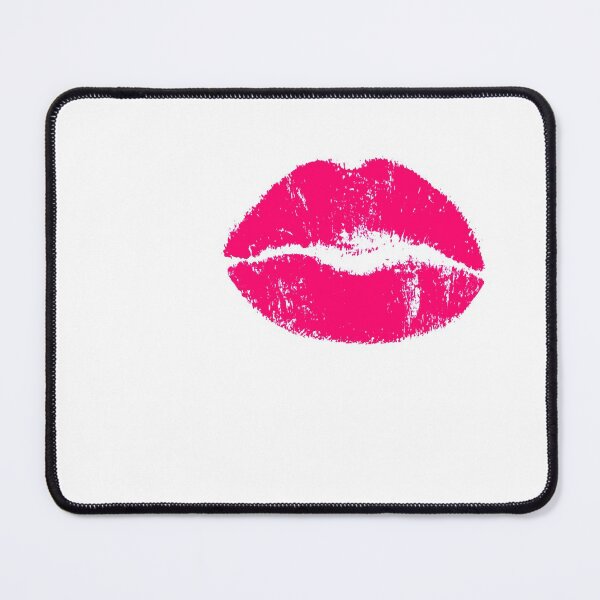 Item preview, Lips kisses pattern Pink lipsticks kiss mouth pattern in love designed and sold by MadandMean.