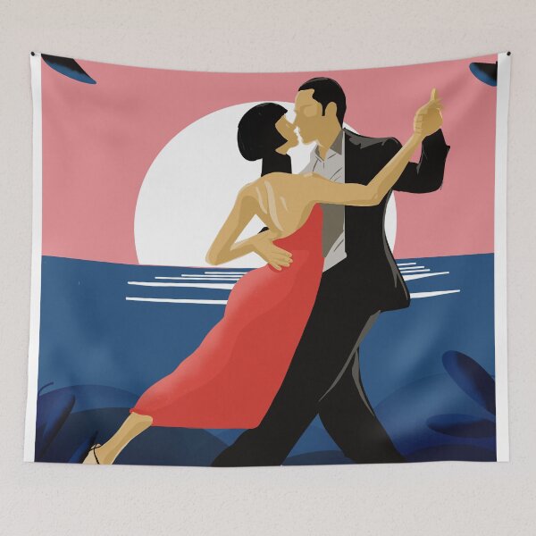 Item preview, Argentina tango mar del plata poster designed and sold by Arctic frame studio.
