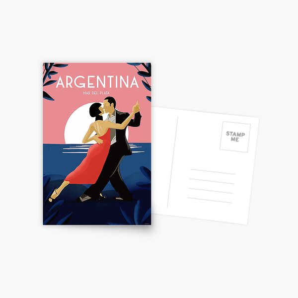 Item preview, Argentina tango mar del plata poster designed and sold by Arctic frame studio.