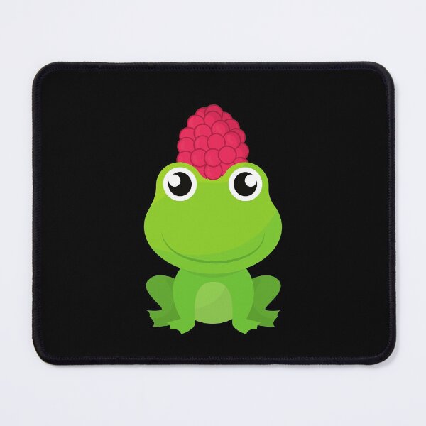 Item preview, Frog with Raspberry Hat - Frog Lover designed and sold by CaitU.