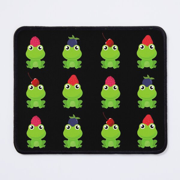 Item preview, Frog with Fruit Hat Sticker Pack (raspberry hat, blueberry hat, cherry hat, strawberry hat) - Frog Lover designed and sold by CaitU.