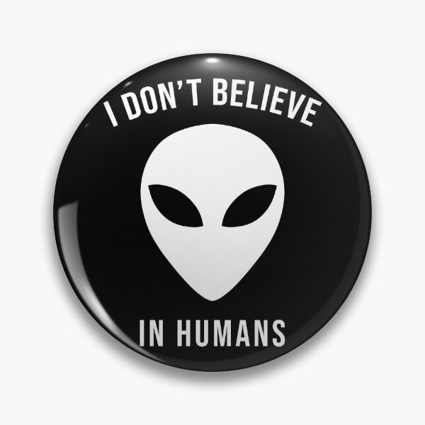 Item preview, I Don't Believe in Humans (Solid White) designed and sold by SoulArtLove.