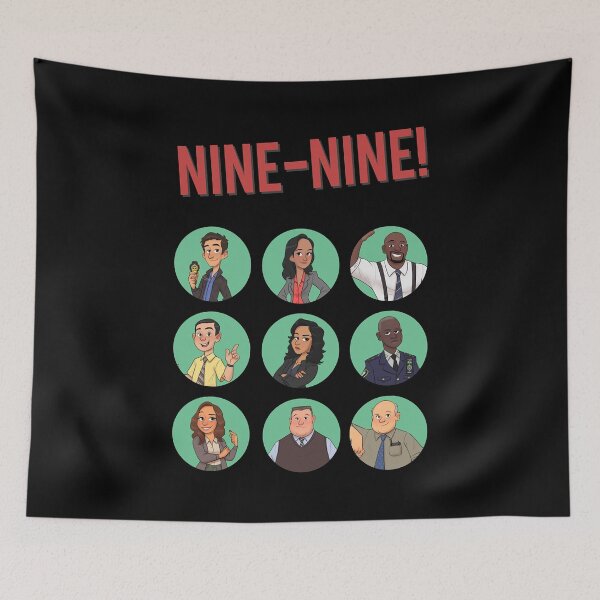 Item preview, Nine nine characters stickers designed and sold by NealMorganDean.