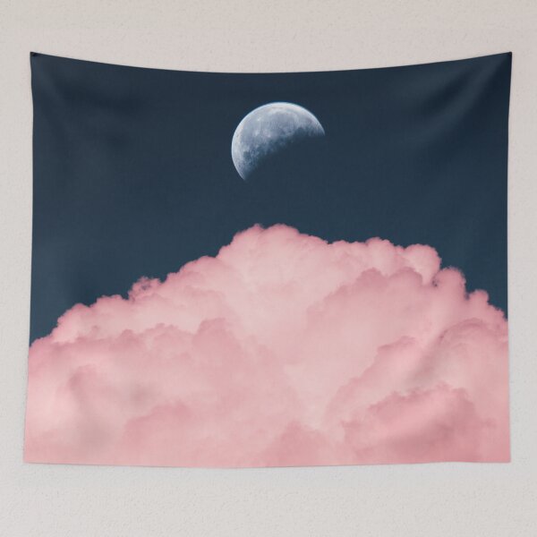 Item preview, Pink Clouds and the Moon designed and sold by Luxxe87.