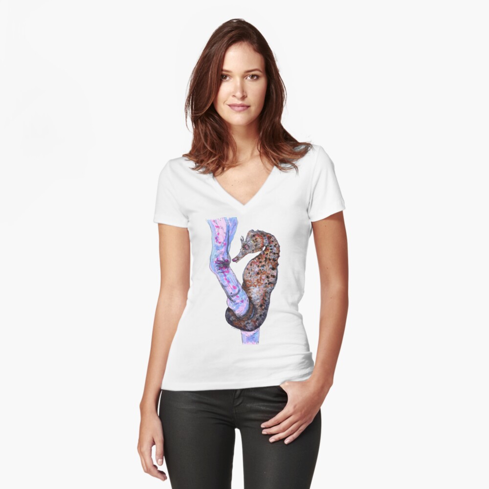 Item preview, Fitted V-Neck T-Shirt designed and sold by Wildcard-Sue.