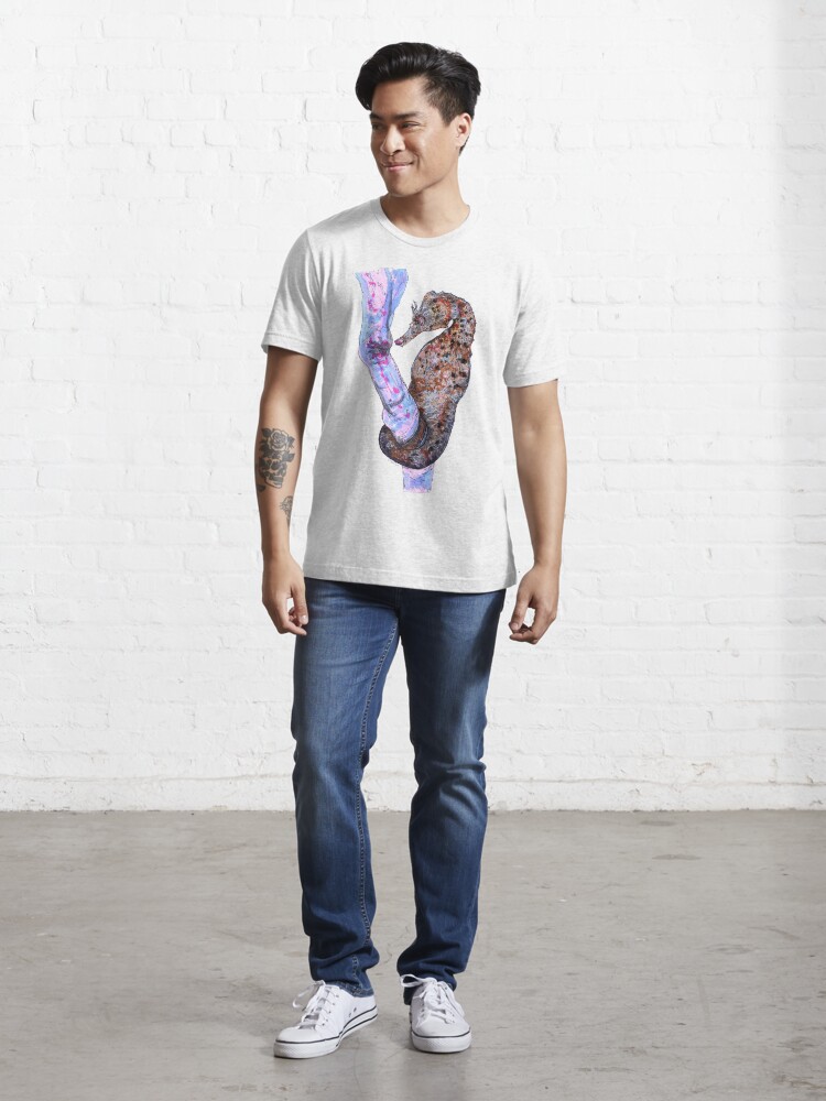Thumbnail 5 of 7, Essential T-Shirt, Cass the Seahorse designed and sold by Wildcard-Sue.