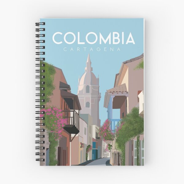 Item preview, Colombia cartagena travel poster  designed and sold by Arctic frame studio.