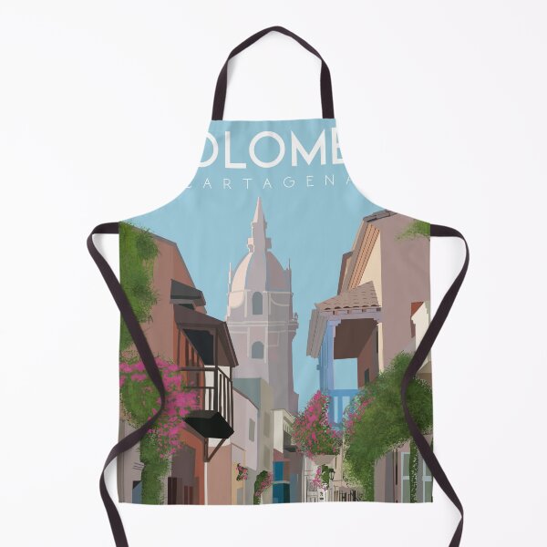Item preview, Colombia cartagena travel poster designed and sold by Arctic frame studio.