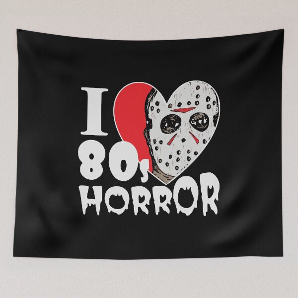 Item preview, I Love 80's Horror designed and sold by OrnamentallyYou.