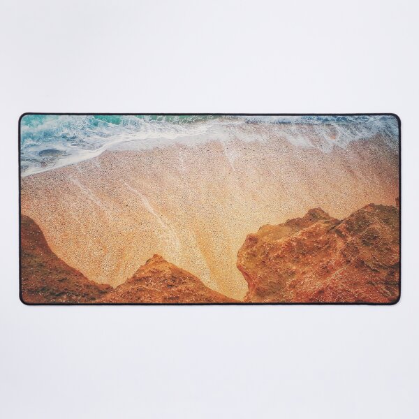 Item preview, Blue Ocean Wave Sand Cliff Rocks designed and sold by Beachy.