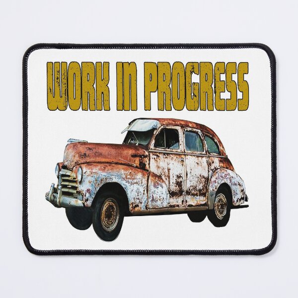 Item preview, Work in Progress Bumper Sticker designed and sold by OldschoolTs.